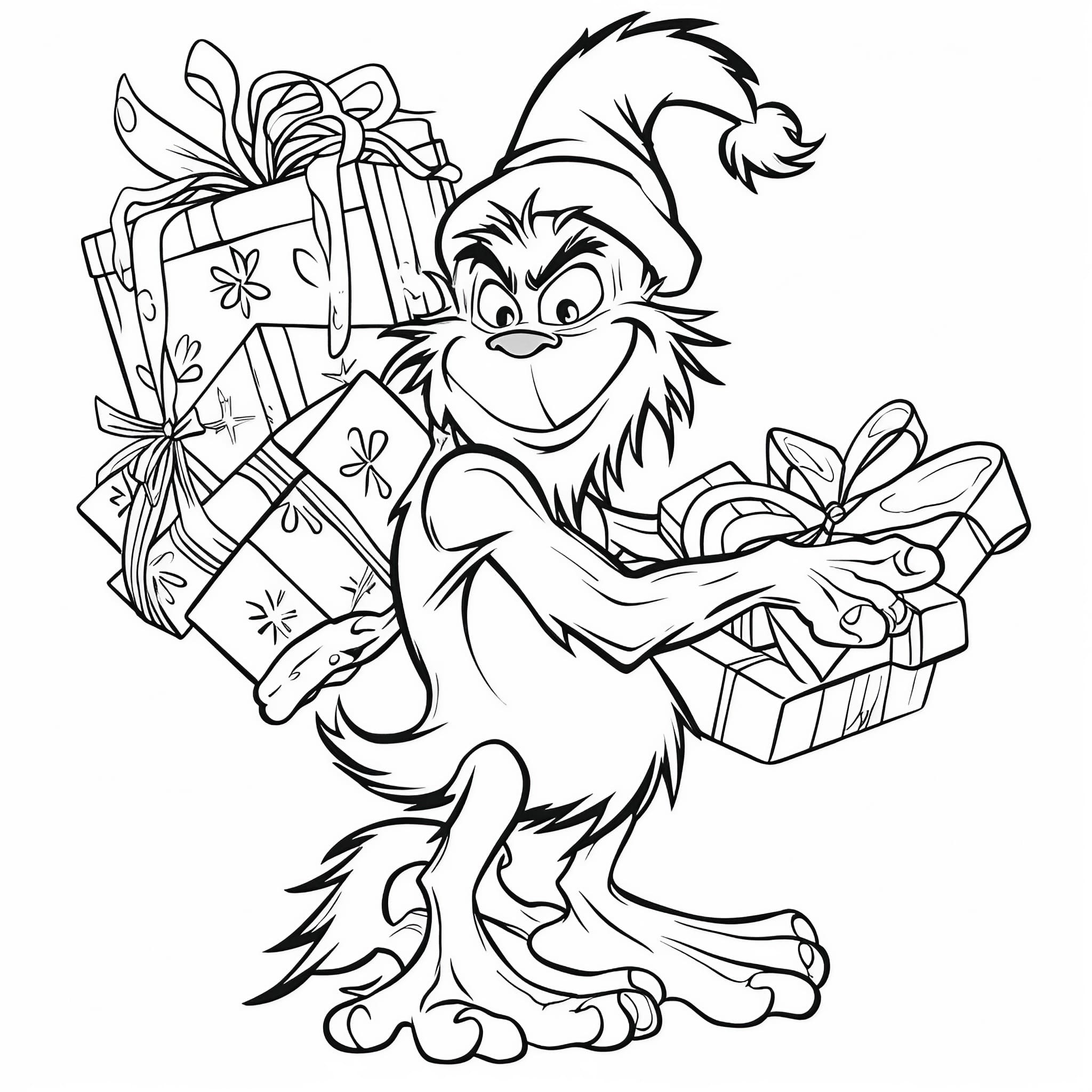 grinch christmas coloring pages