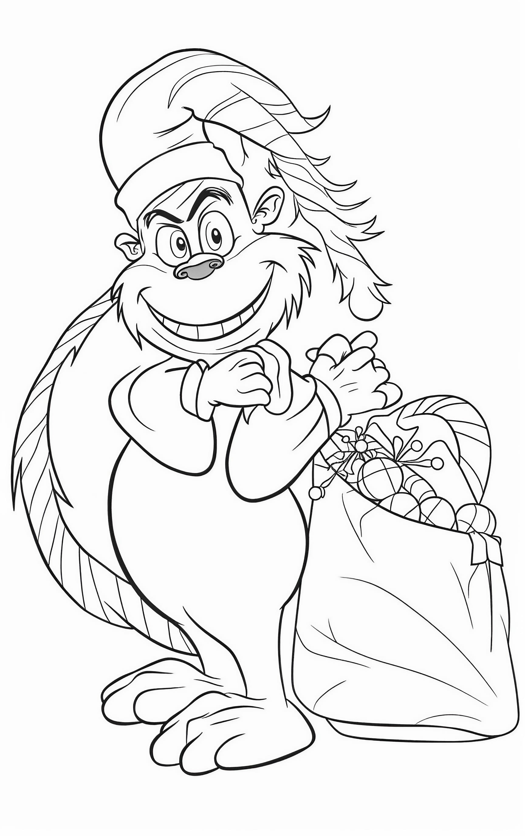 grinch christmas coloring pages