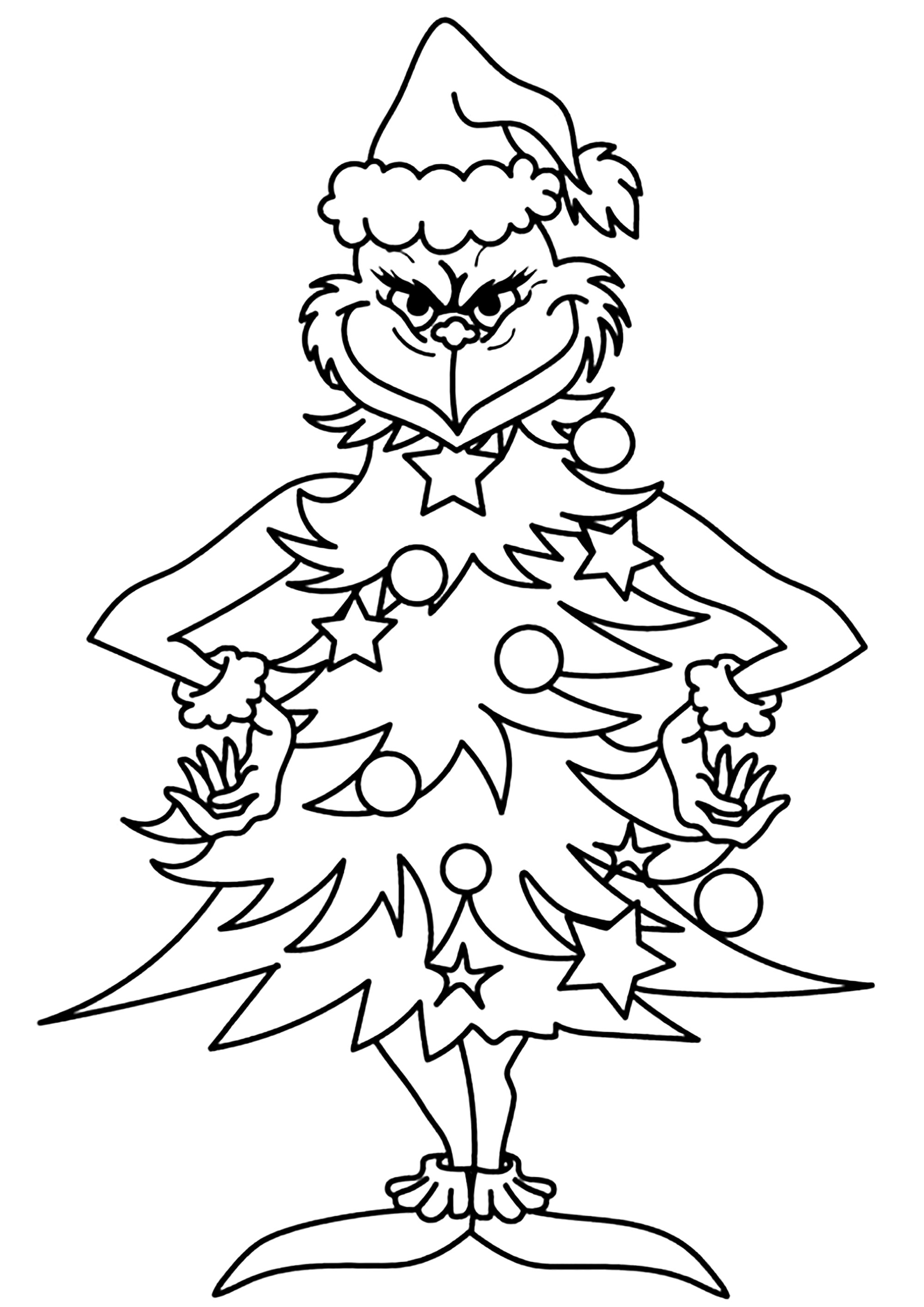 grinch christmas coloring pages