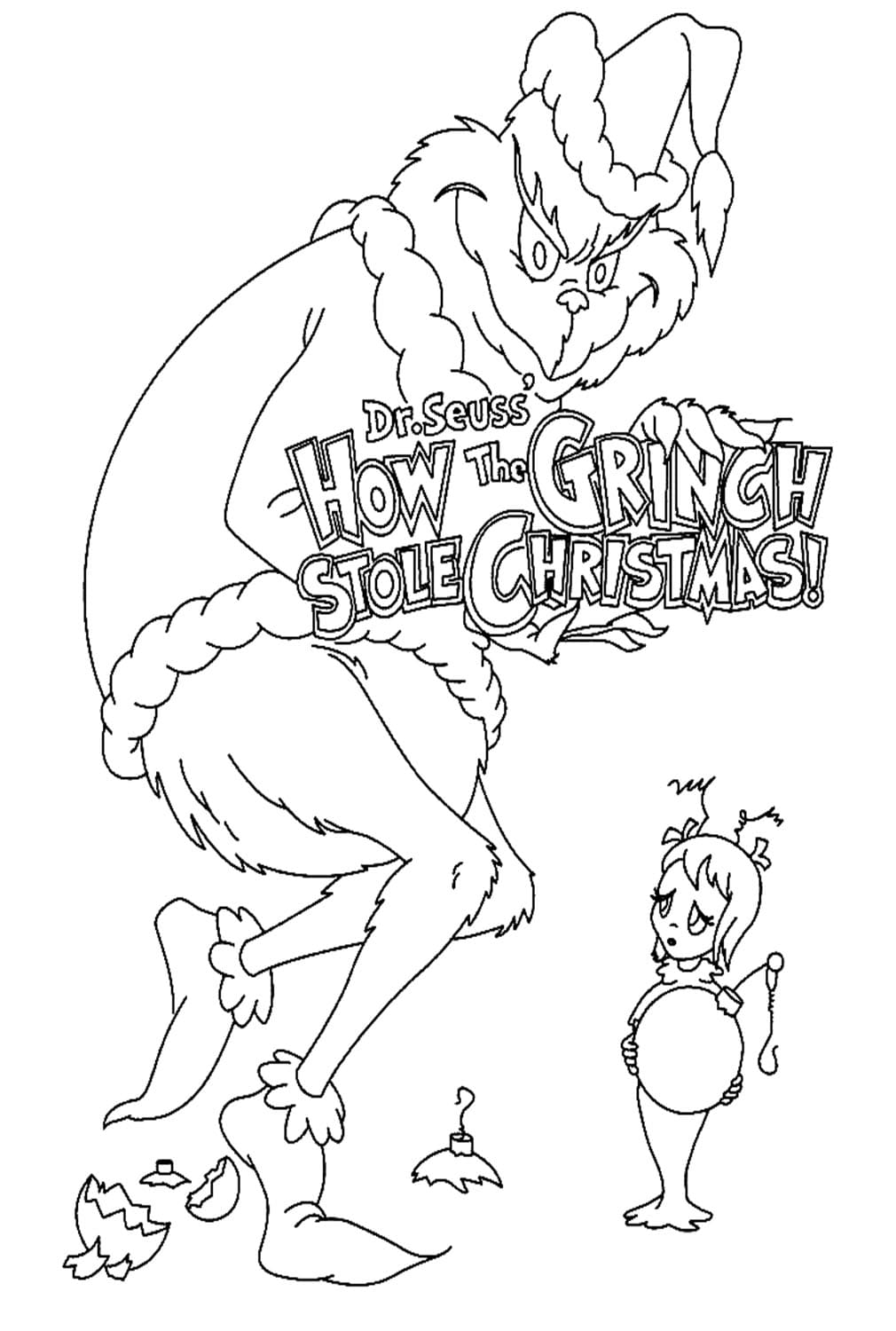 grinch christmas coloring pages