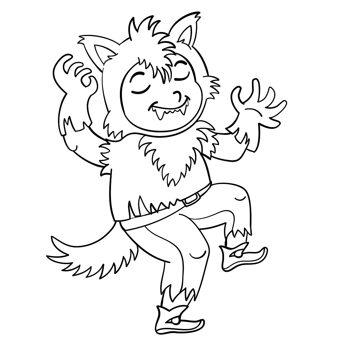 20 Werewolf Coloring Pages for Kids (6)