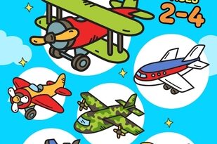 Airplane Coloring Page for Kids