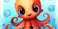 Octopus Coloring Pages for Kids