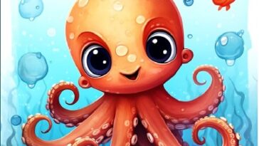 Octopus Coloring Pages for Kids