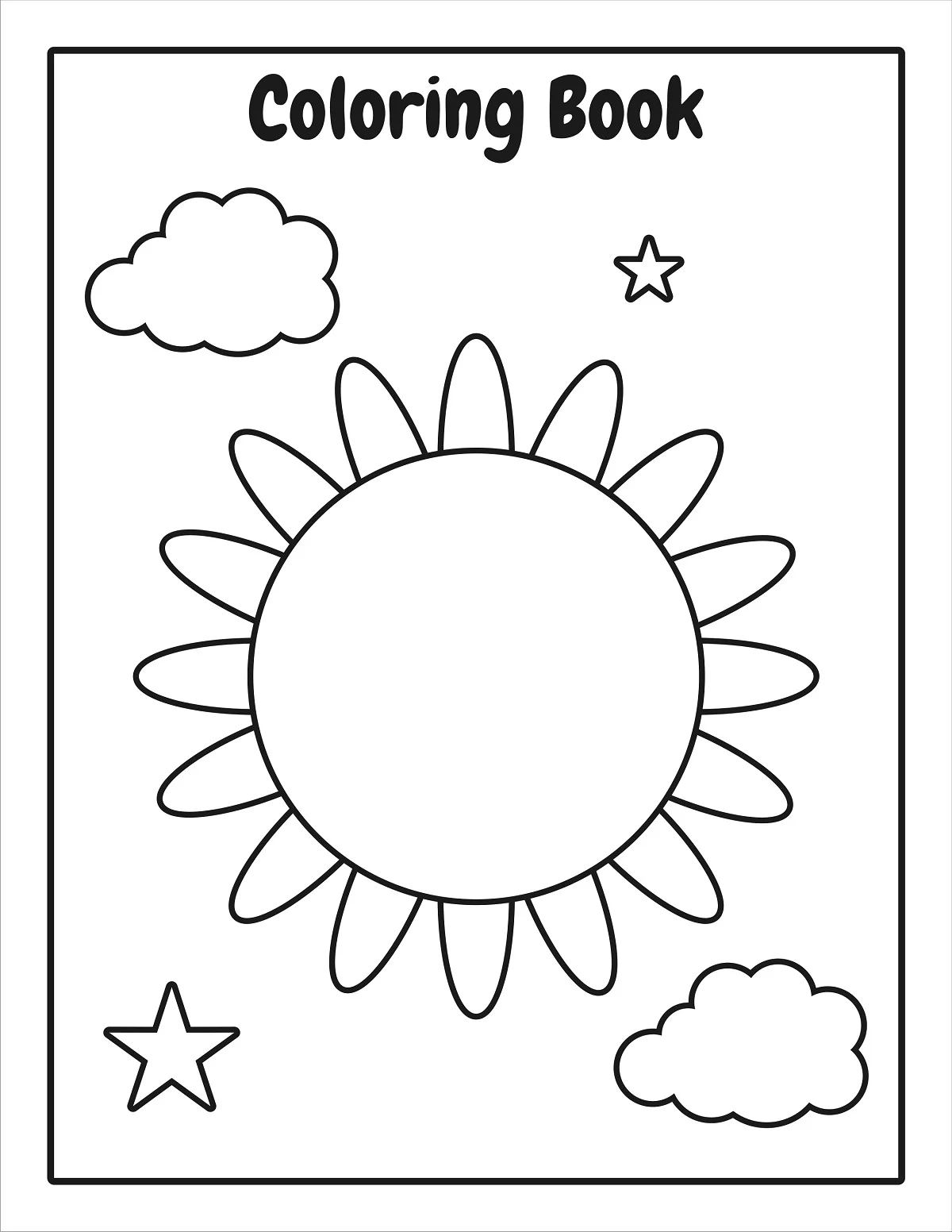 Free Sun Coloring Pages (Printable)