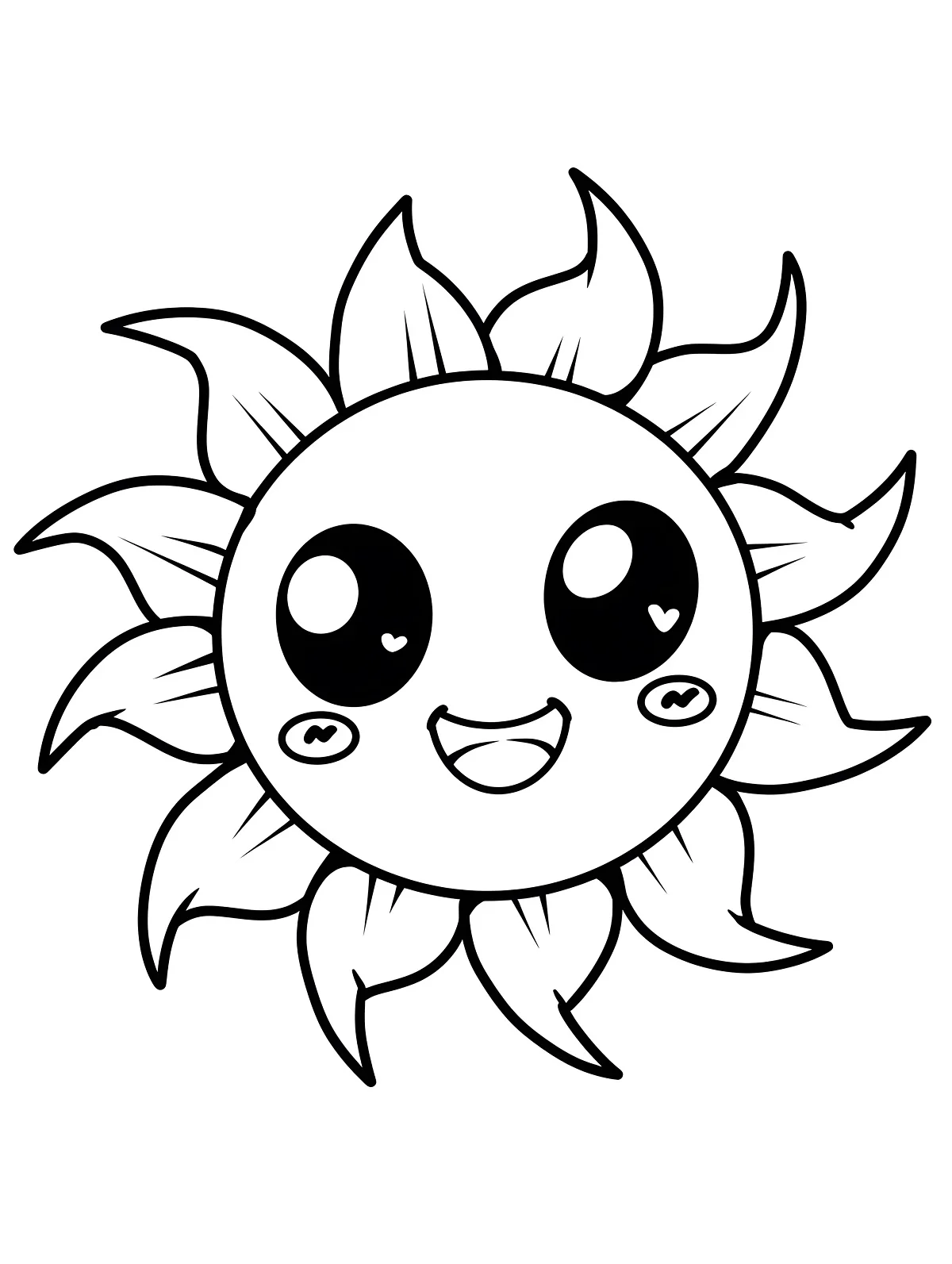 Free Sun Coloring Pages (Printable)