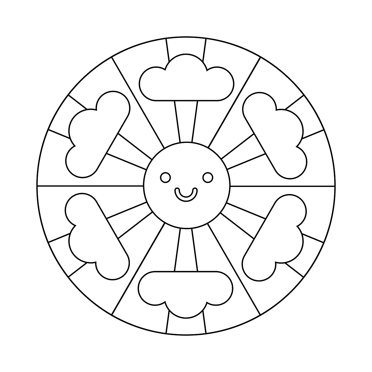 Free Sun Coloring Pages (Printable)