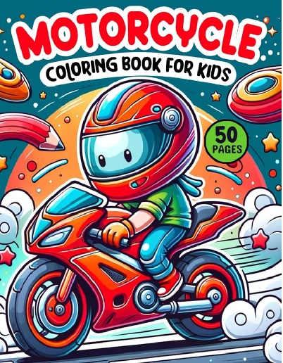 Motorcycle Coloring Pages for Kids