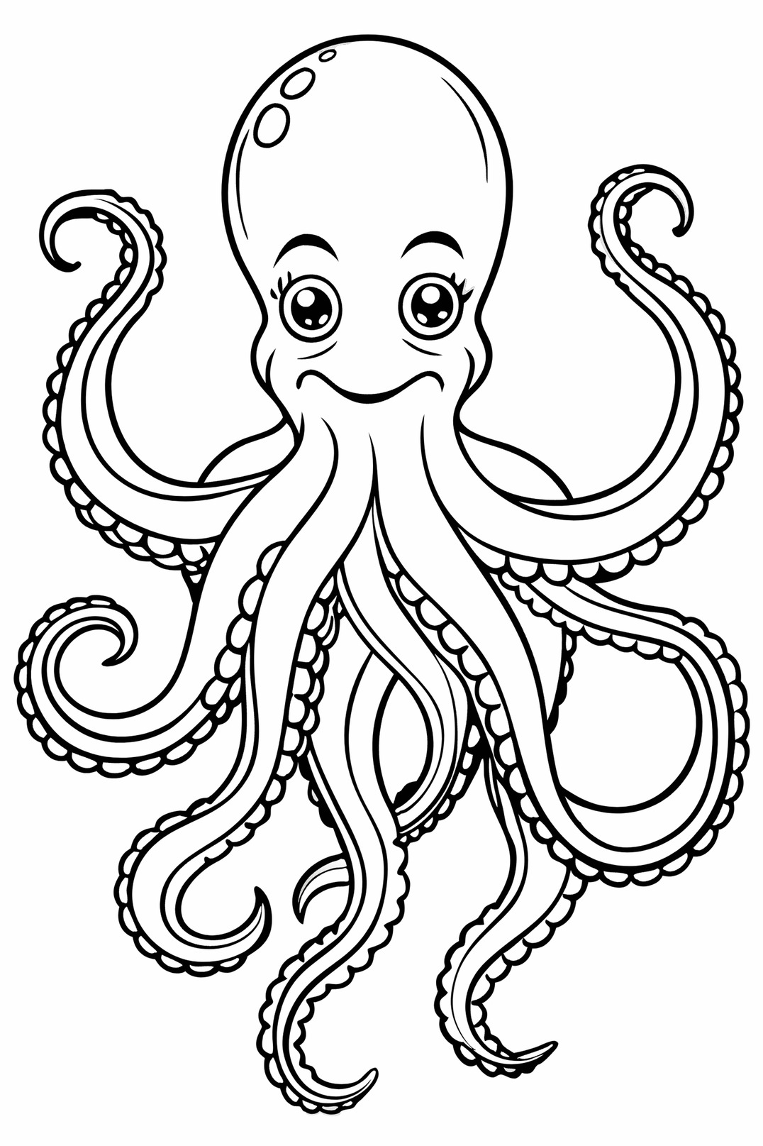 Octopus Coloring Pages for Kids (3)