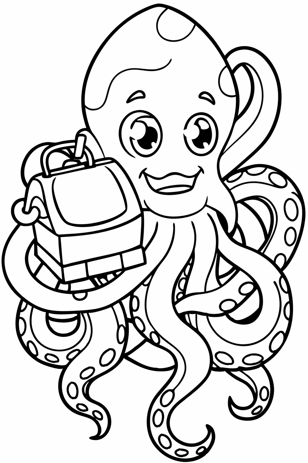 Octopus Coloring Pages for Kids (3)