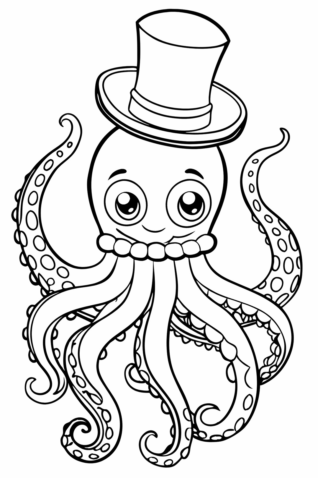 Octopus Coloring Pages for Kids (3)