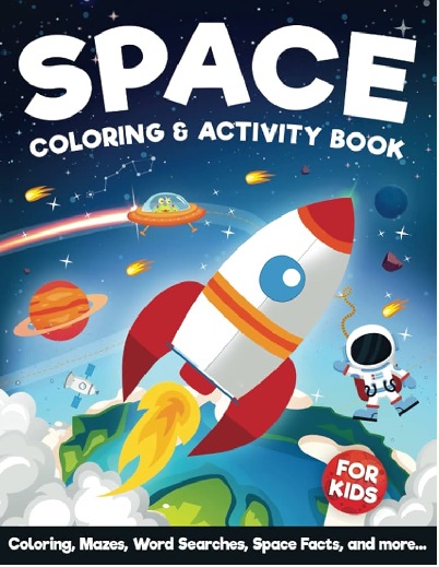 Space Coloring Page for Kids