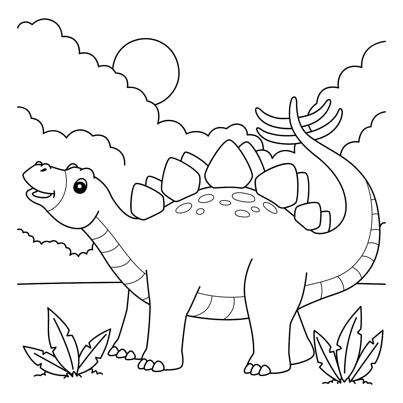 Stegosaurus Coloring Page (12)