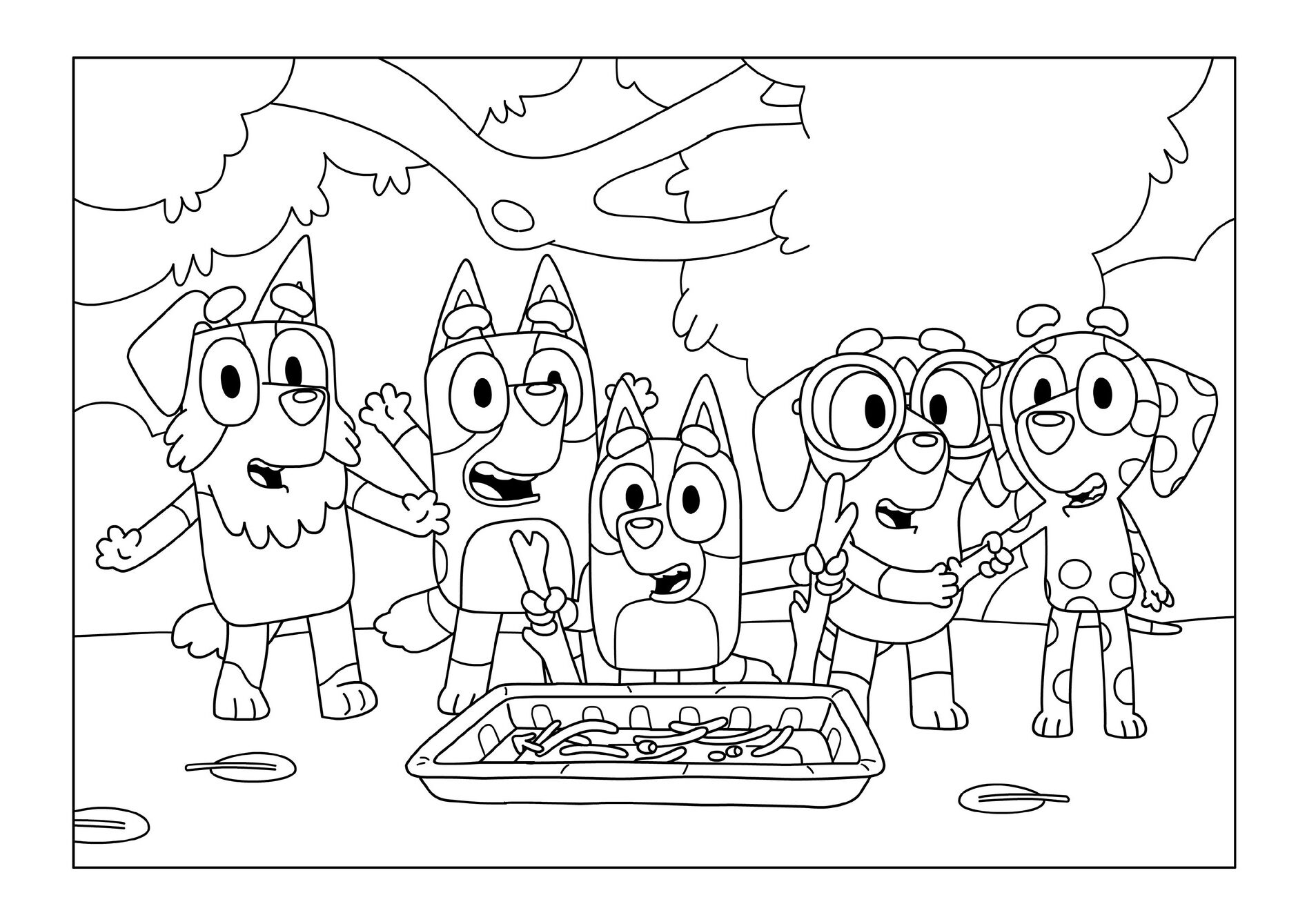 Printable Bluey Coloring Pages