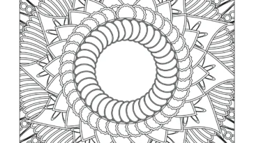 Floral Mandala Coloring Page (5)