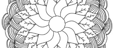 Geometric & Abstract Mandala Coloring Pages (1)