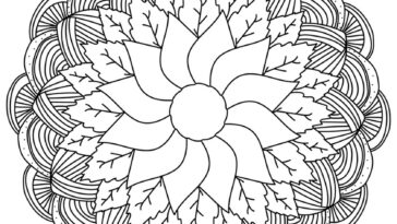 Geometric & Abstract Mandala Coloring Pages (1)