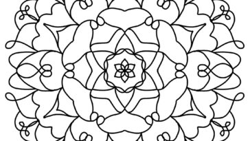 Simple Mandala Coloring Page (6)